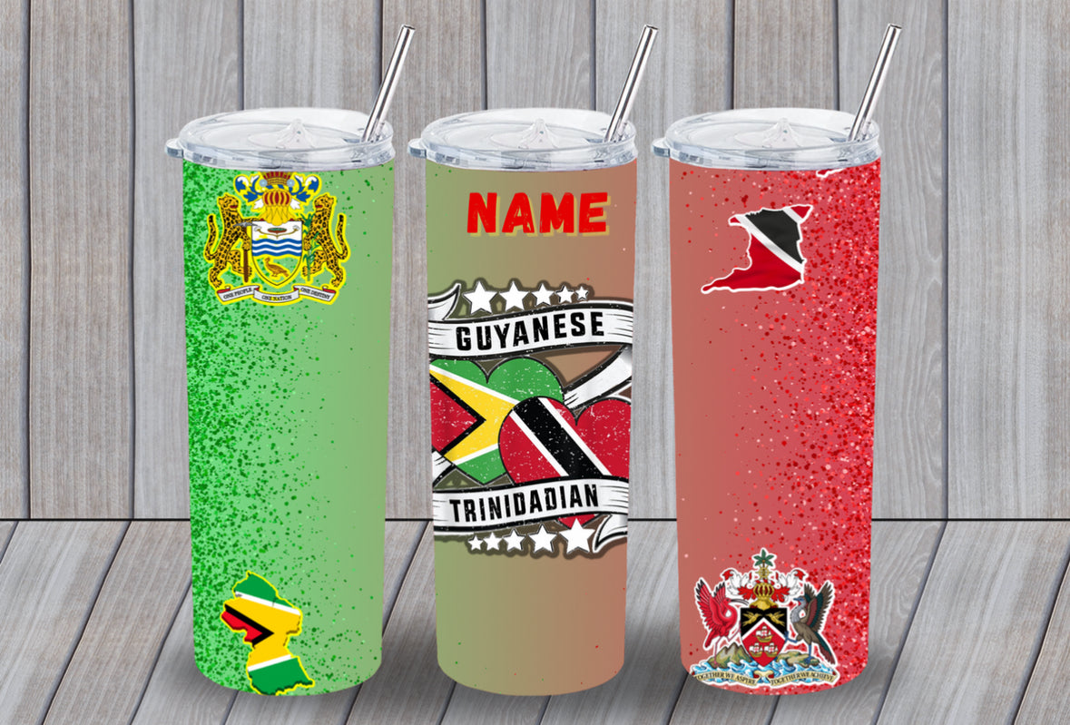 Rep Your Flag 20oz Tumblers | Custom Sublimation Flag Tumblers with Name