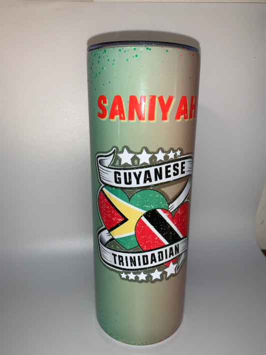 Rep Your Flag 20oz Tumblers | Custom Sublimation Flag Tumblers with Name