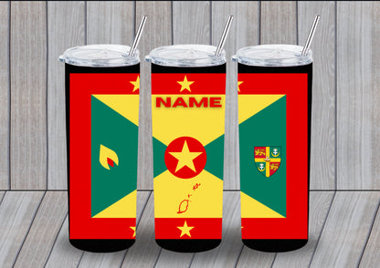 Rep Your Flag 20oz Tumblers | Custom Sublimation Flag Tumblers with Name