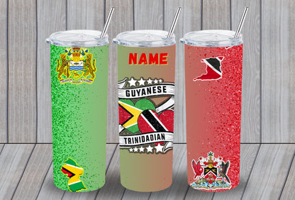 Rep Your Flag 20oz Tumblers | Custom Sublimation Flag Tumblers with Name