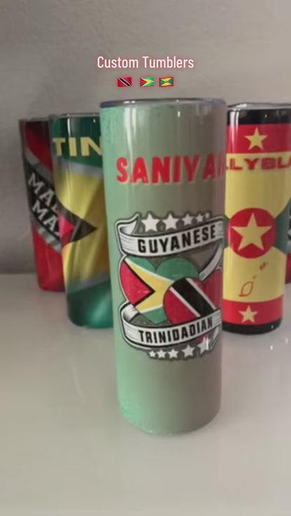 Rep Your Flag 20oz Tumblers | Custom Sublimation Flag Tumblers with Name