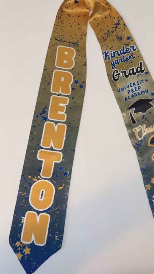 Premium Custom Sublimation Graduation Stoles | Full Coverage + Photos Included